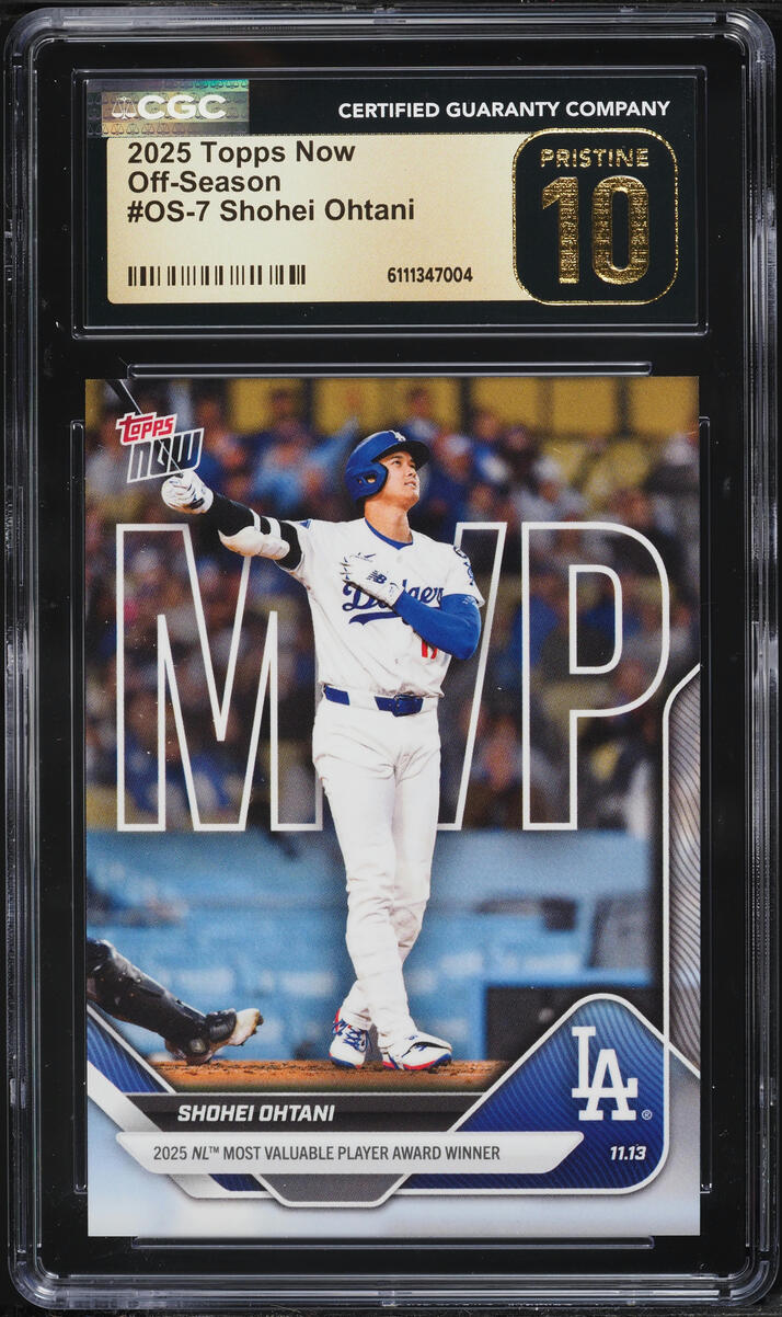 2025 Topps Now Off-Season Shohei Ohtani #OS-7 CGC 10 PRISTINE