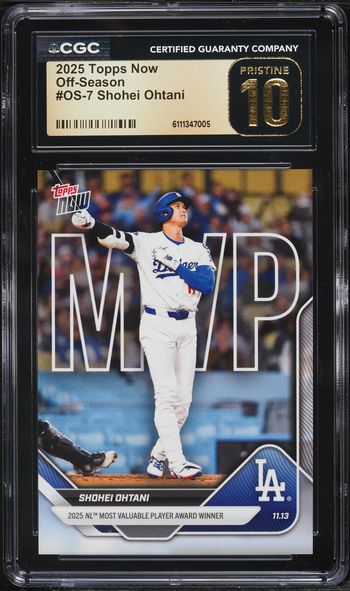 2025 Topps Now Off-Season Shohei Ohtani #OS-7 CGC 10 PRISTINE