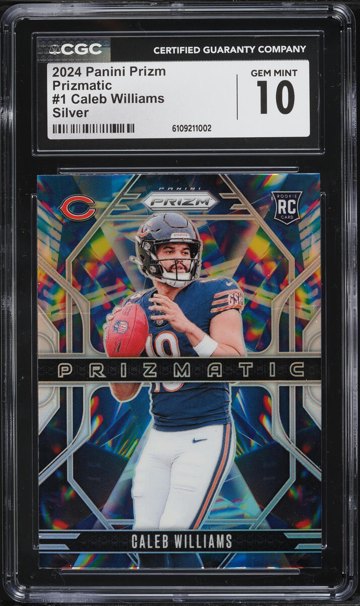 2024 Panini Prizm Prizmatic Silver Caleb Williams ROOKIE #1 CGC 10 GEM MINT