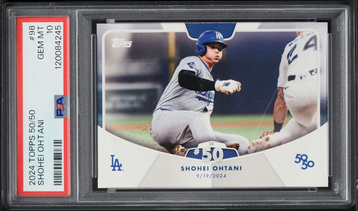 2024 Topps Now Official SHOHEI OHTANI Becomes 1st 2024 Topps 50/50 