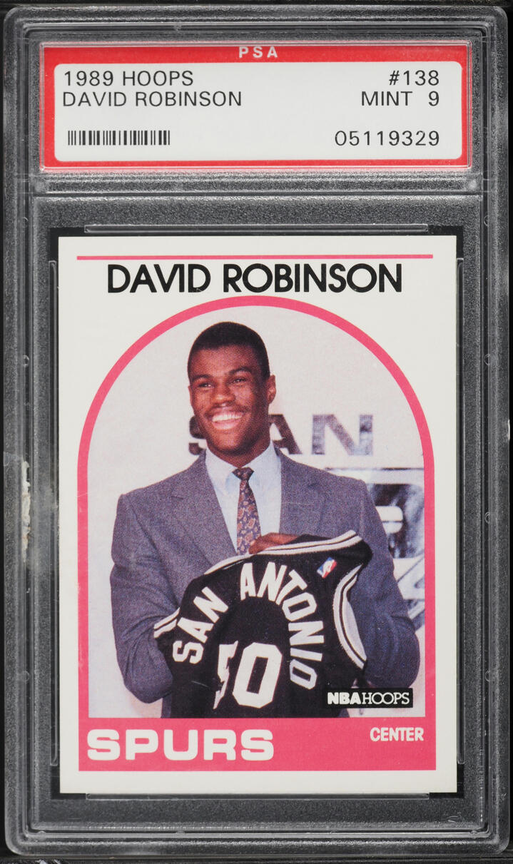 1989 Hoops David Robinson ROOKIE #138 PSA 9 MINT