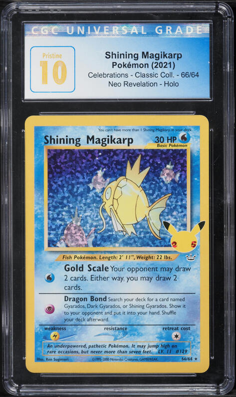 2000 Pokemon Japanese Neo 3 Holo Shining Magikarp #129 PSA 9 MINT