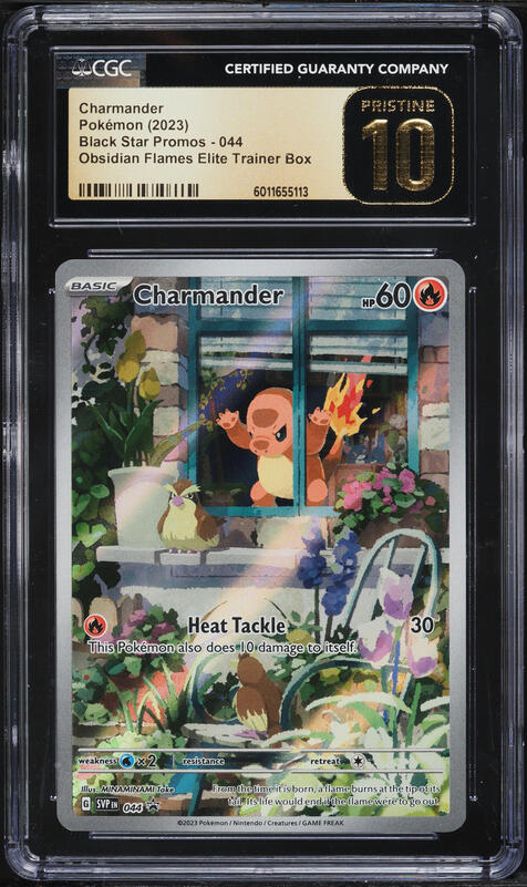 2023 Pokemon SV Promo Obsidian Flames ETB Charmander #44 PSA 10