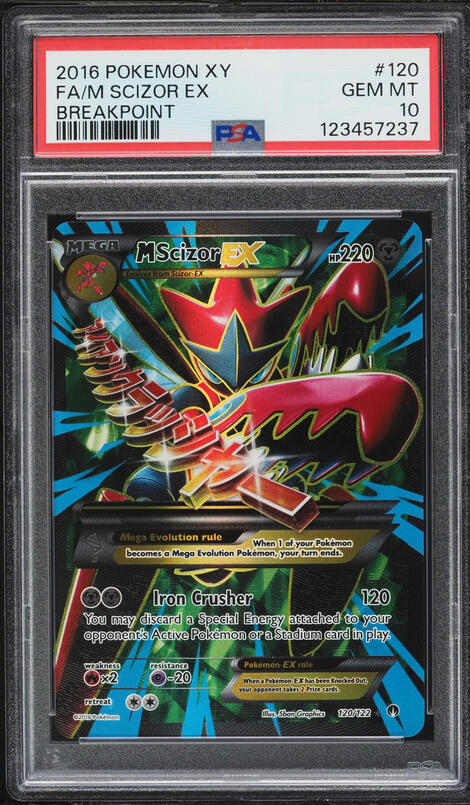 scizor ex pokemon card value 195/162 Fire x2 Resistance Scizor ex Unseen Forces