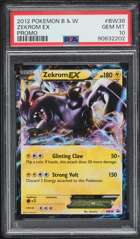 2012 Pokemon BW Black Star Promo EX Tin Holo Zekrom EX #BW38 CGC AUTH on  Fanatics Collect