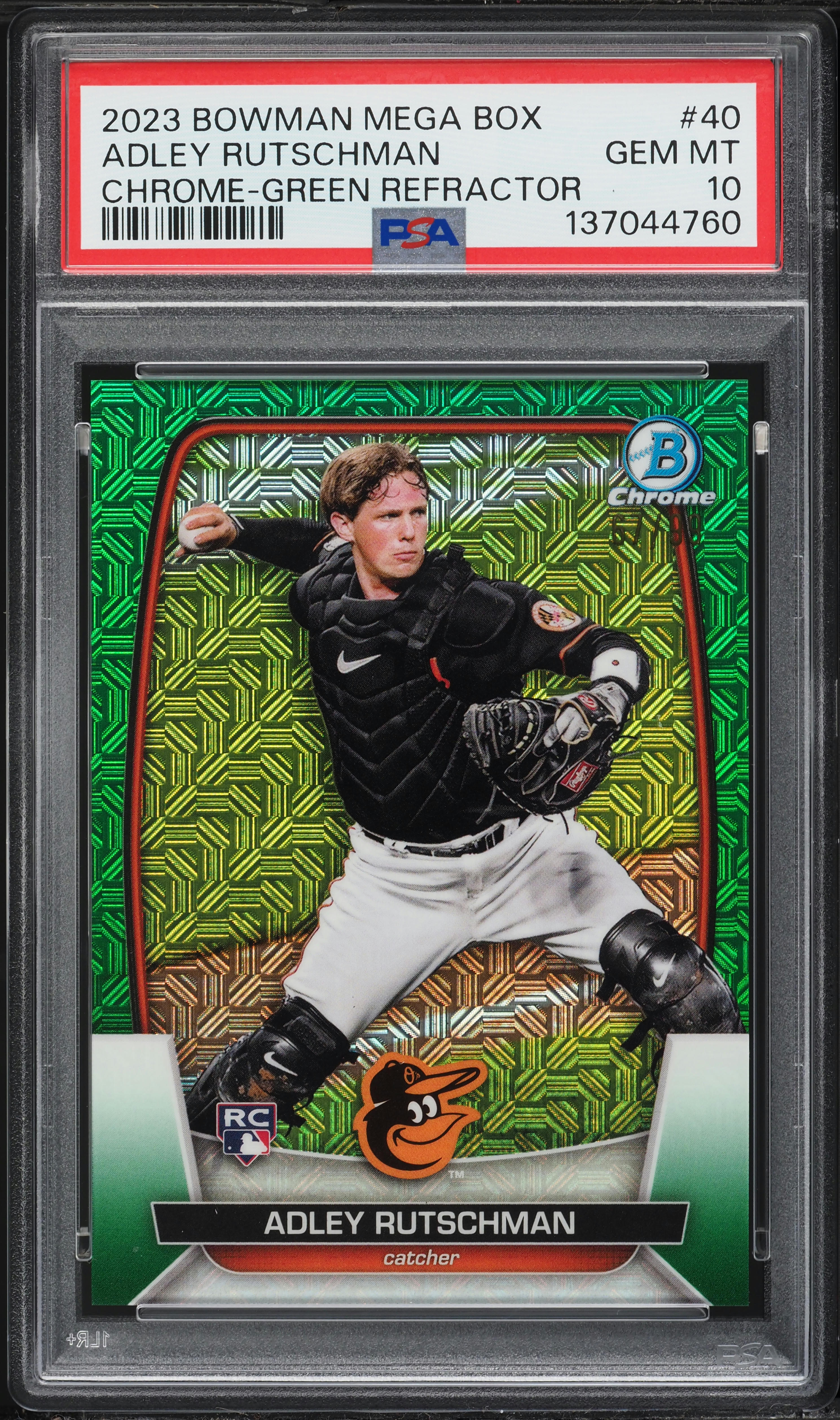 2023 Bowman Chrome Mega Box Green Refractor Adley Rutschman ROOKIE