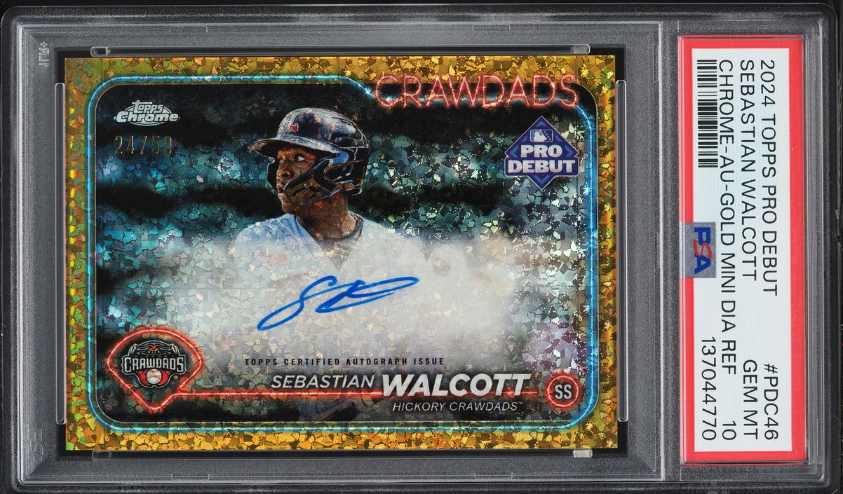 2024 Topps Chrome Pro Debut Gold Mini-Diamond Ref Sebastian 