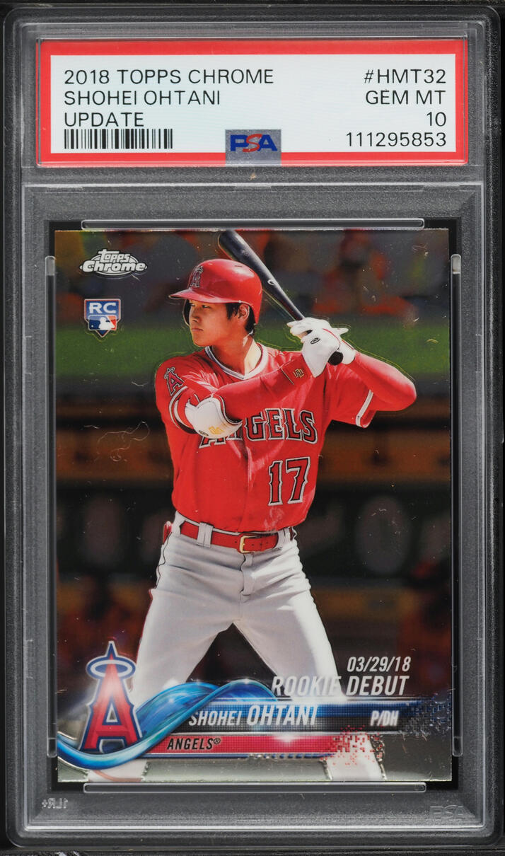 2018 Topps Chrome Update Shohei Ohtani ROOKIE #HMT32 PSA 10 GEM MINT