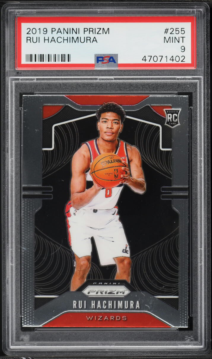2019 Panini Prizm Rui Hachimura ROOKIE #255 PSA 9 MINT