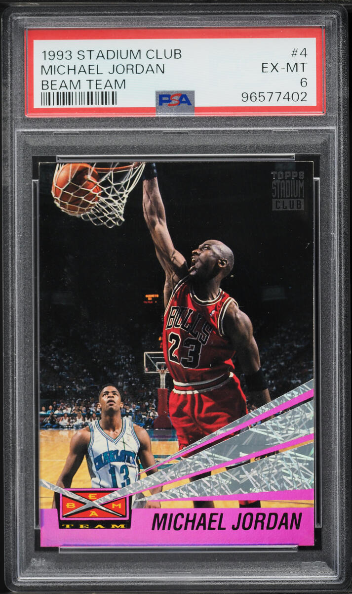 1993 Stadium Club Beam Team Michael Jordan #4 PSA 6 EXMT