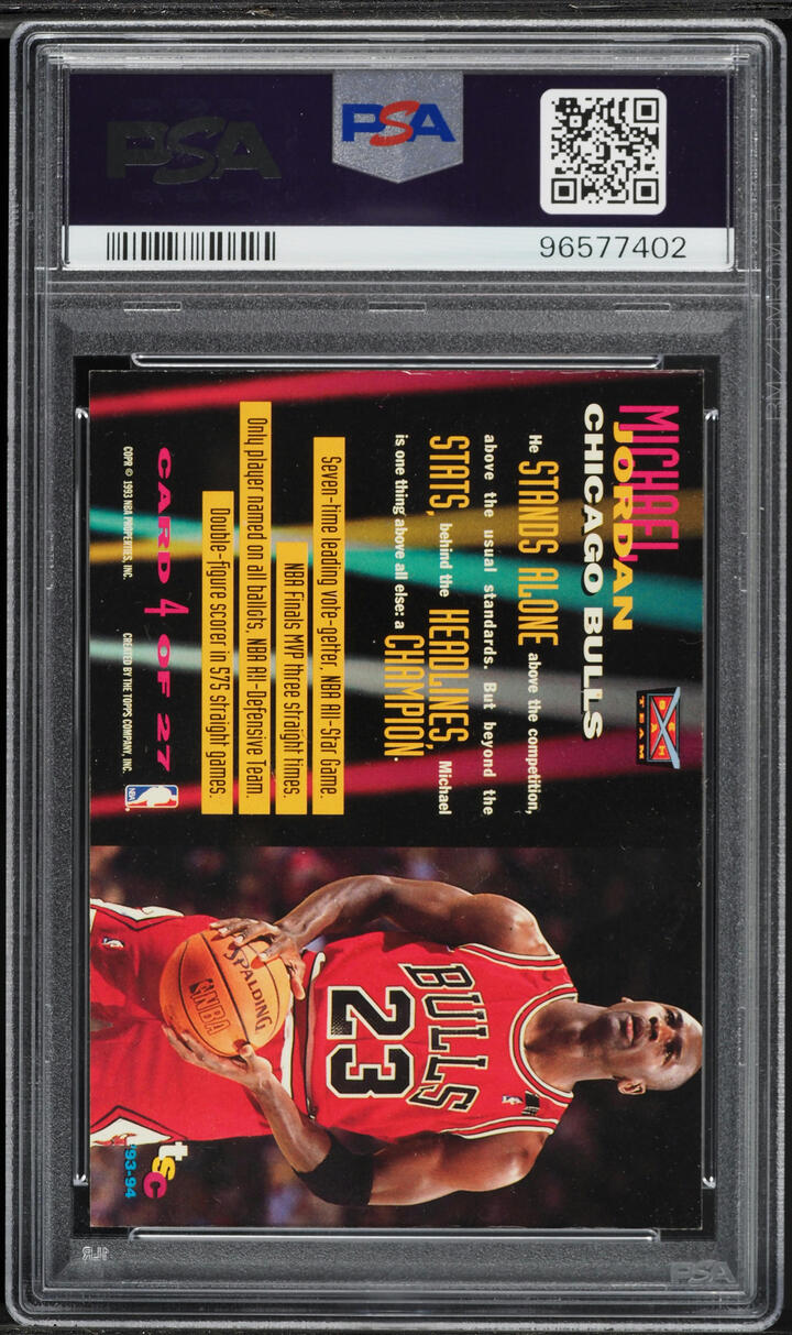 1993 Stadium Club Beam Team Michael Jordan #4 PSA 6 EXMT