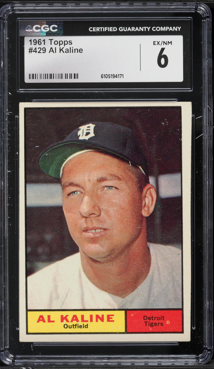 1961 Topps Al Kaline #429 CGC 6 EXMT
