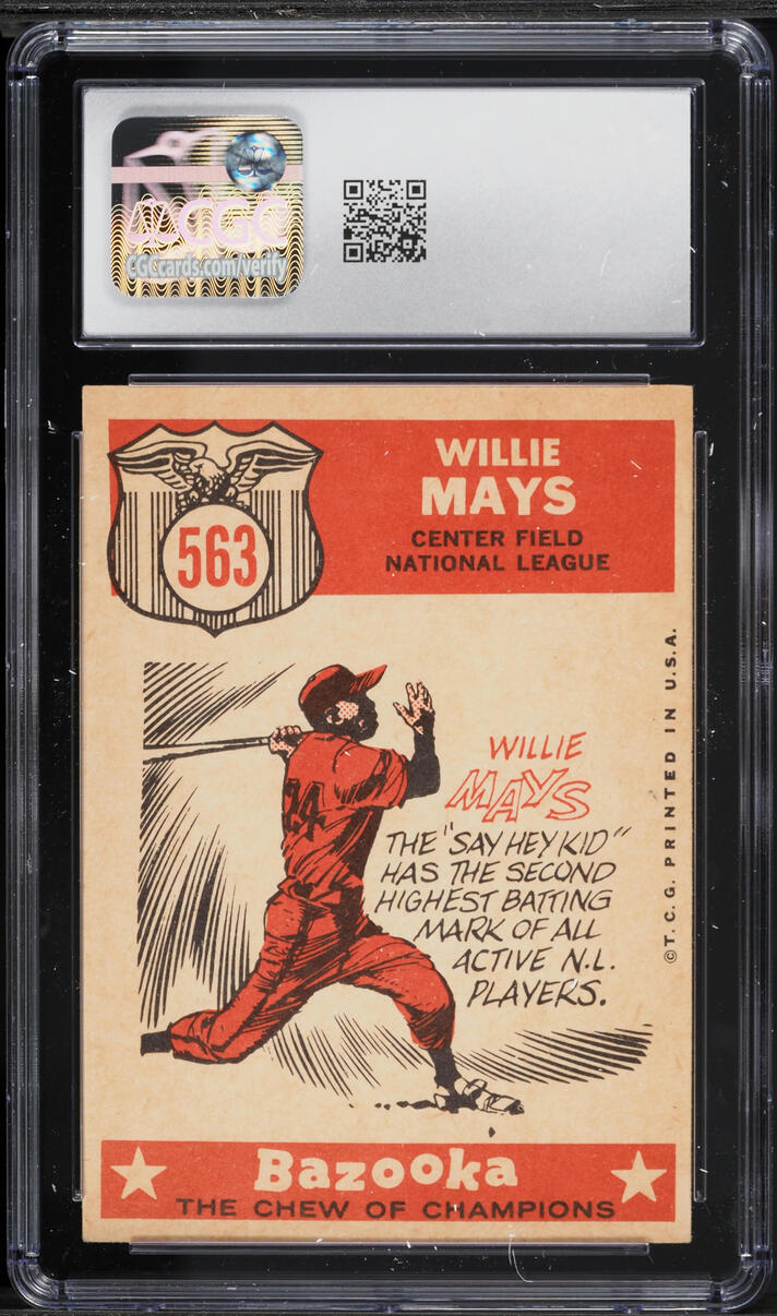 1959 Topps All Star Willie Mays #563 CGC 6 EXMT