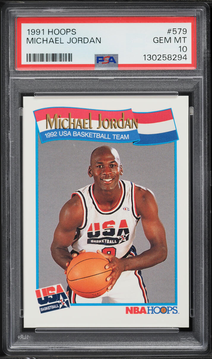 1991 Hoops USA Michael Jordan #579 PSA 10 GEM MINT