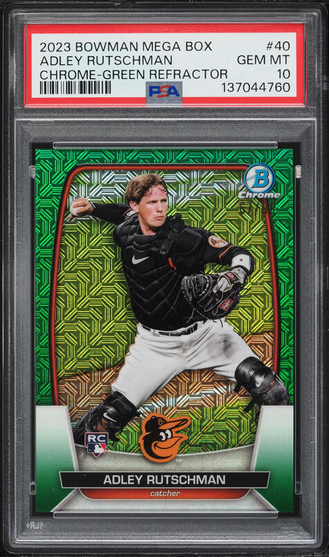 2023 Bowman Chrome Mega Box Green Refractor Adley Rutschman ROOKIE