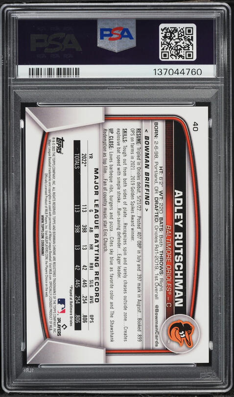 2023 Bowman Chrome Mega Box Green Refractor Adley Rutschman ROOKIE