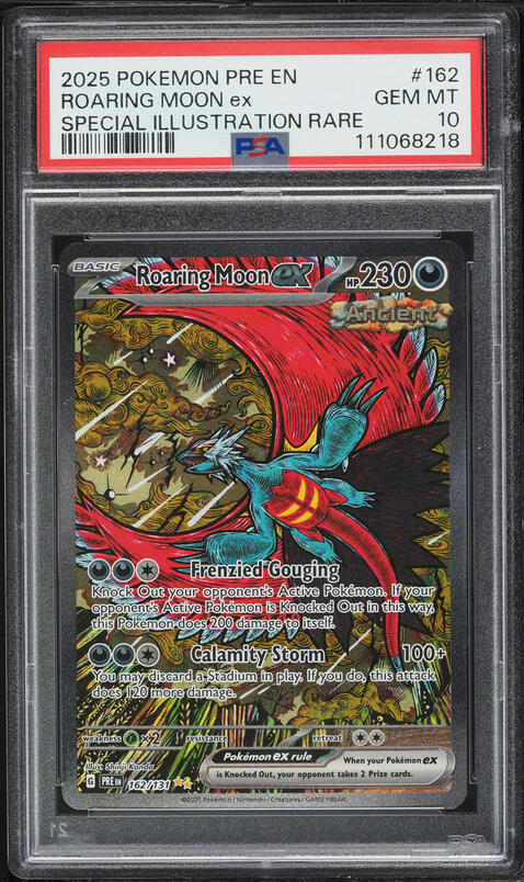 Pokemon Trading Card Game Prismatic Evolutions Special Illustration Rare Roaring Moon ex #162