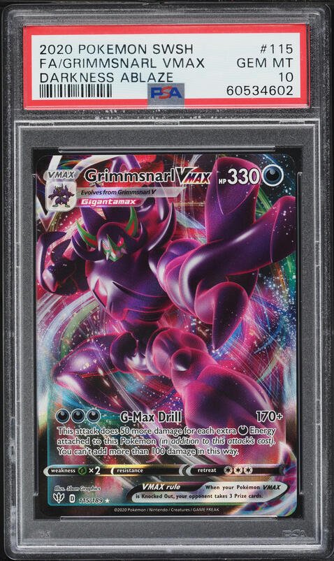 grimmsnarl vmax pokemon card [Colorless][Colorless][Colorless] Pokemon Grimmsnarl VMAX Starter Set
