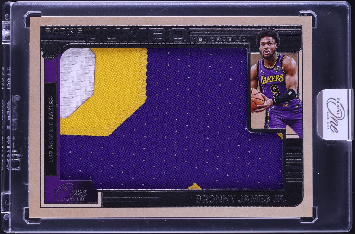 2024 Panini One And One Jumbo Bronny James Jr. ROOKIE PATCH /20 #RJM-BRO