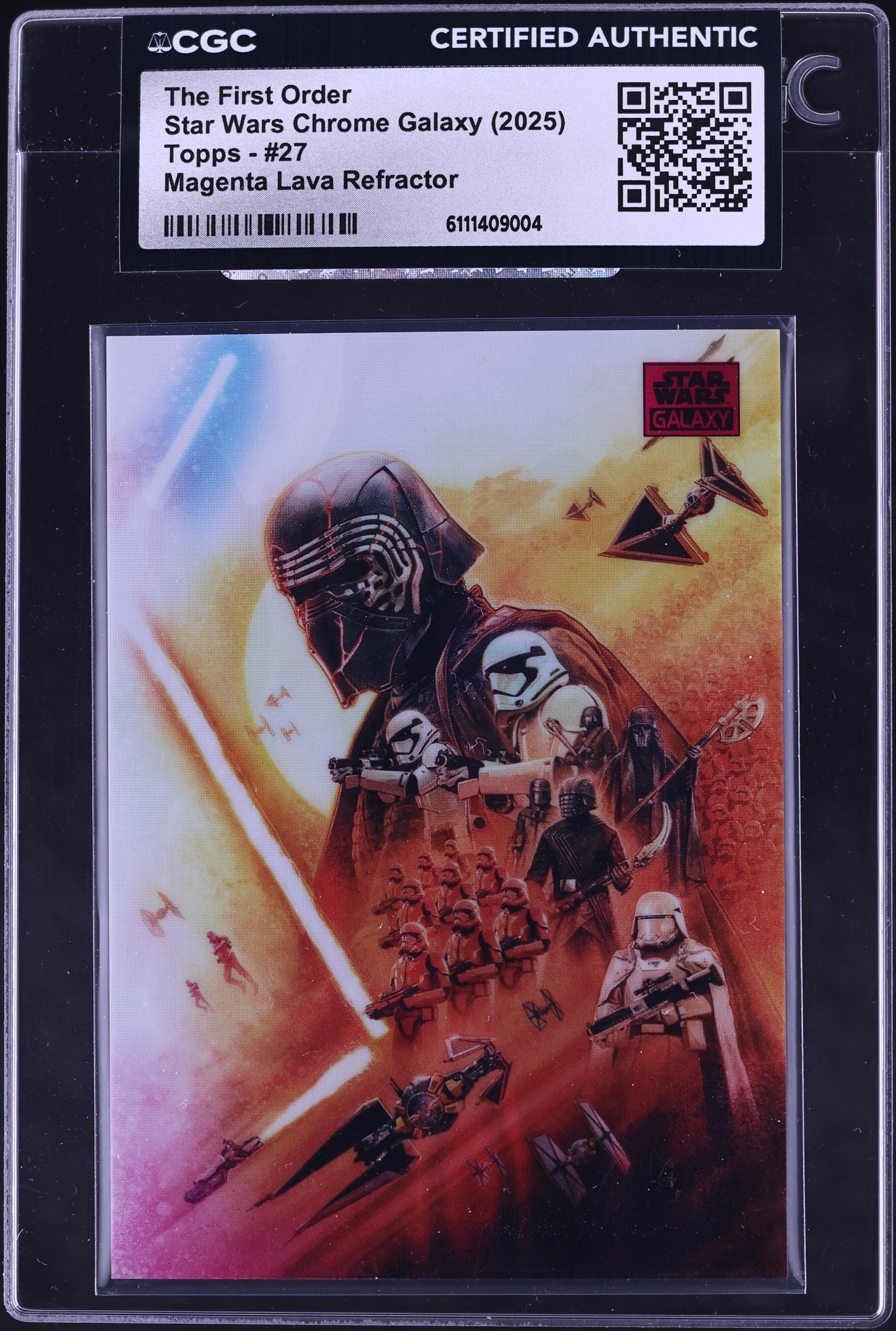2025 Topps Chrome Star Wars Galaxy Magenta Lava Refractor The
