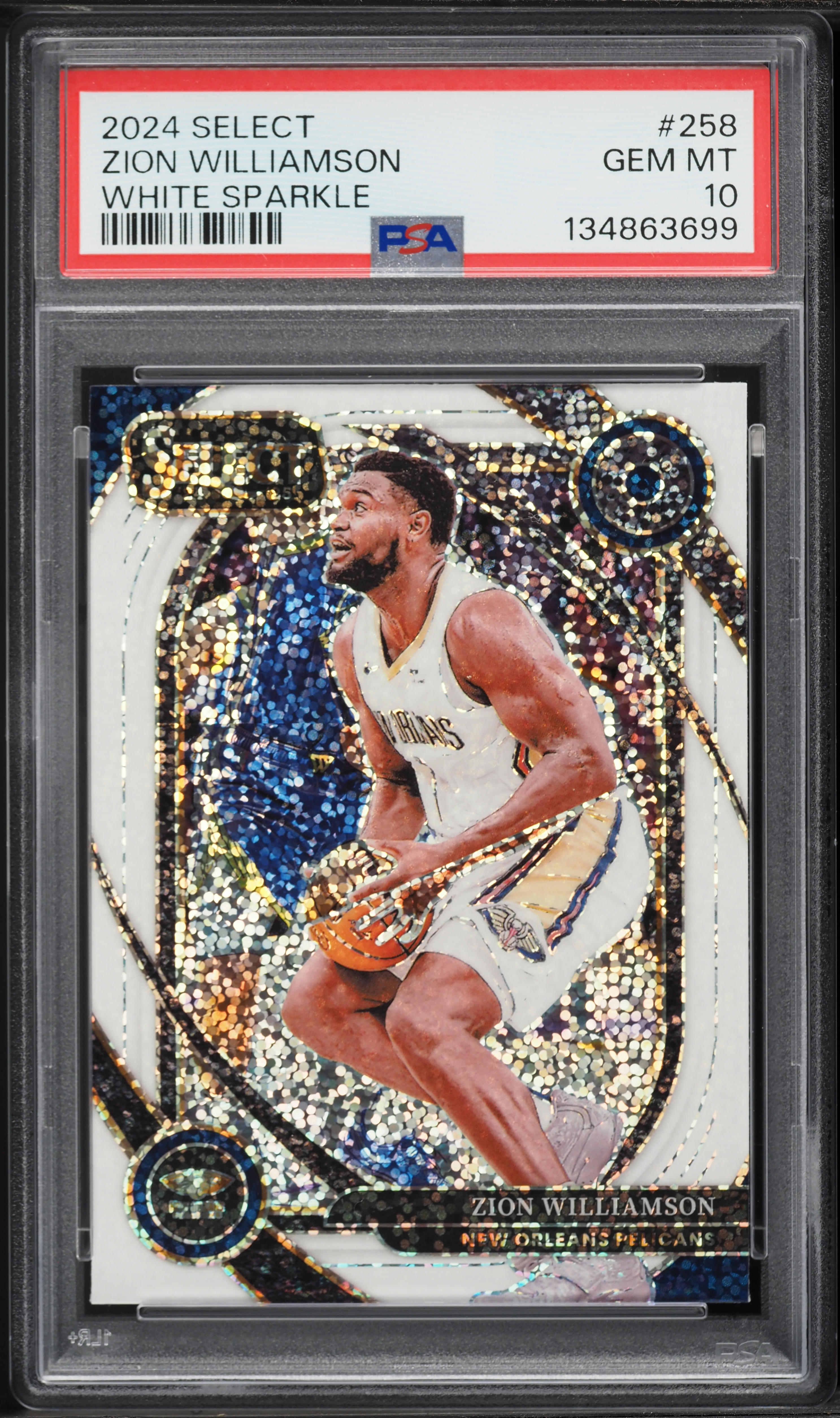 NBA Card Courtside Zion Williamson RC PSA 10