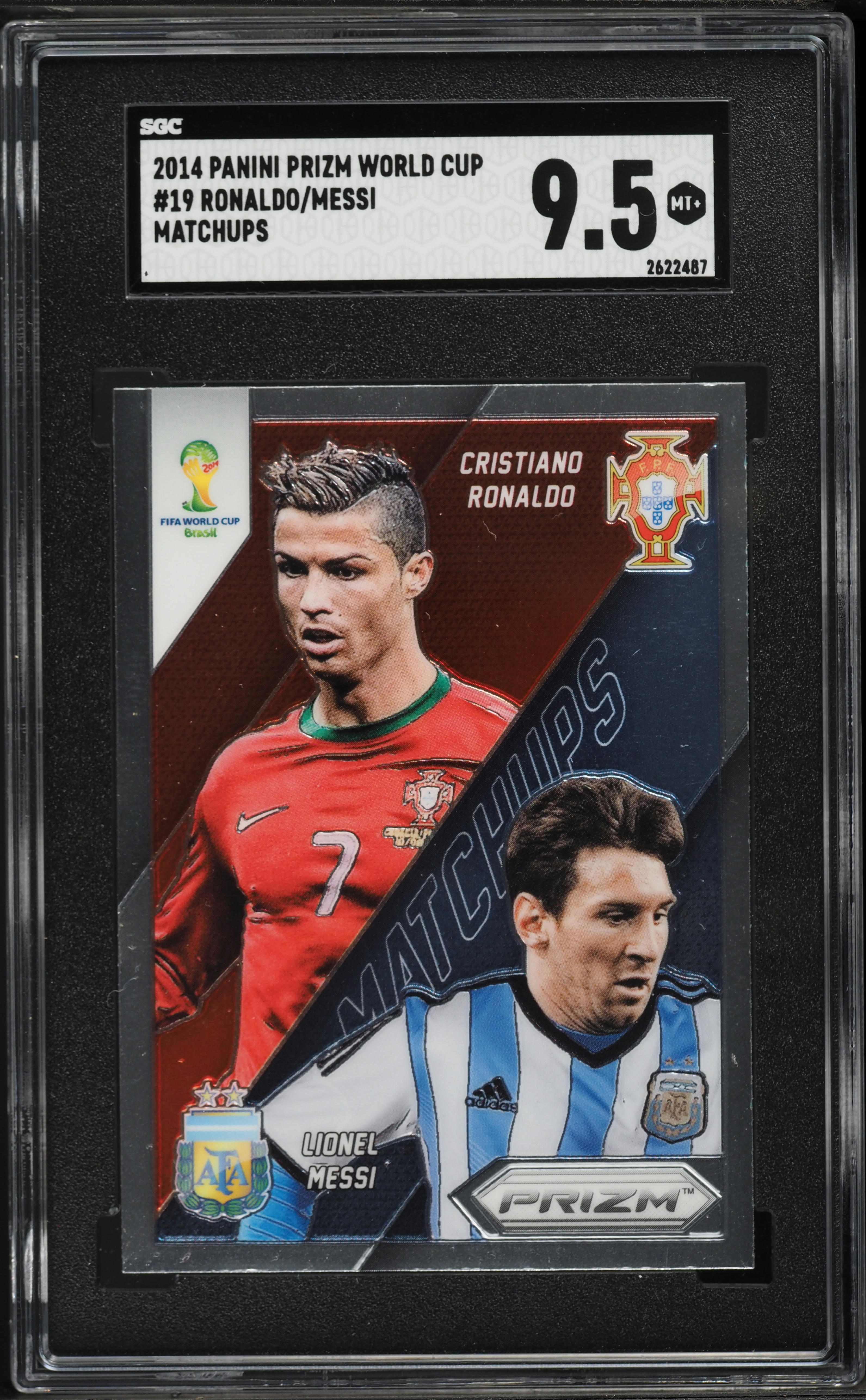 2014 Panini Prizm World Cup Matchups Cristiano Ronaldo Lionel