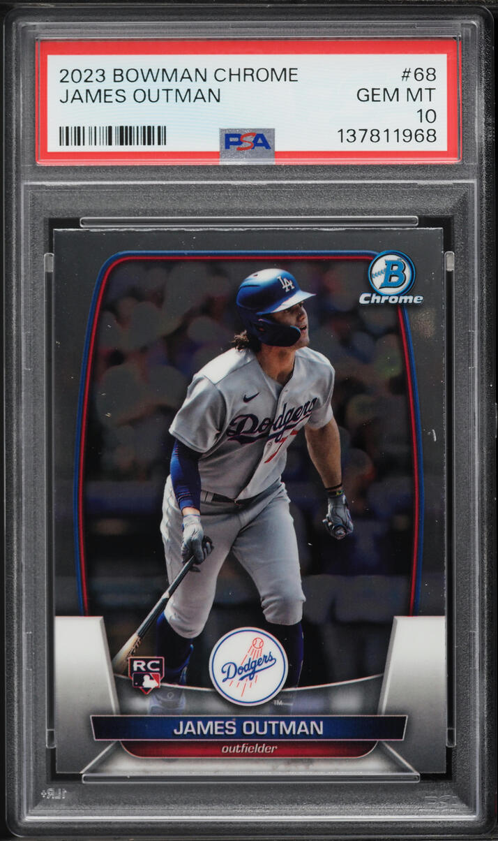 2023 Bowman Chrome James Outman ROOKIE #68 PSA 10 GEM MINT