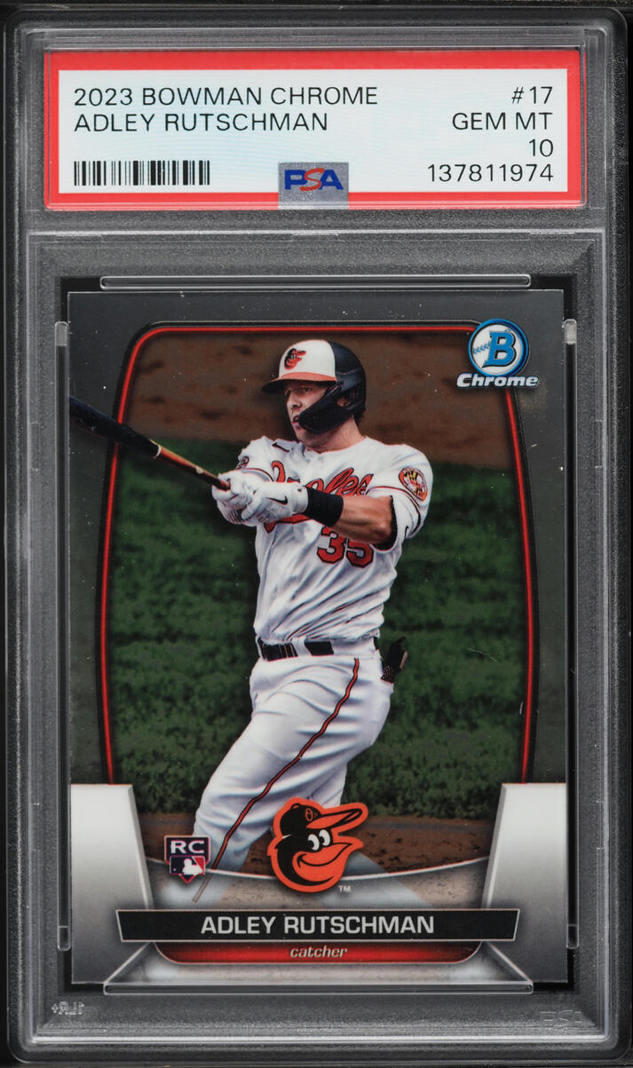 2023 Bowman Chrome Adley Rutschman ROOKIE #17 PSA 10 GEM MINT