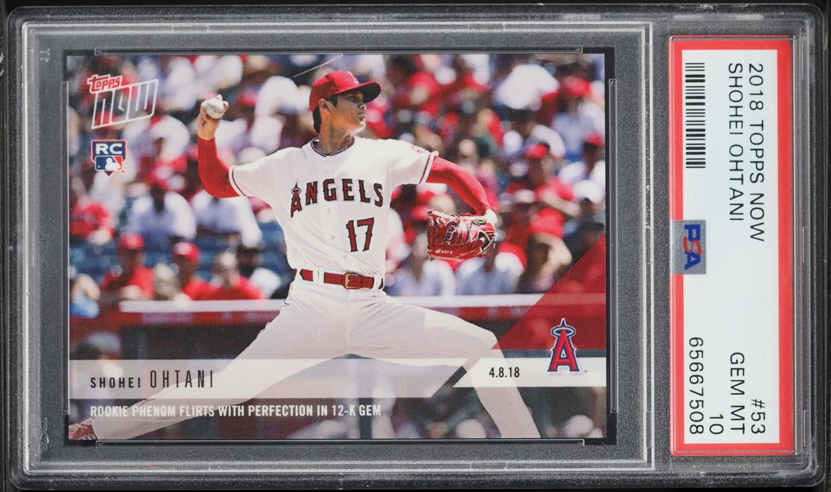 2018 Topps Now Shohei Ohtani ROOKIE #53 PSA 10 GEM MINT