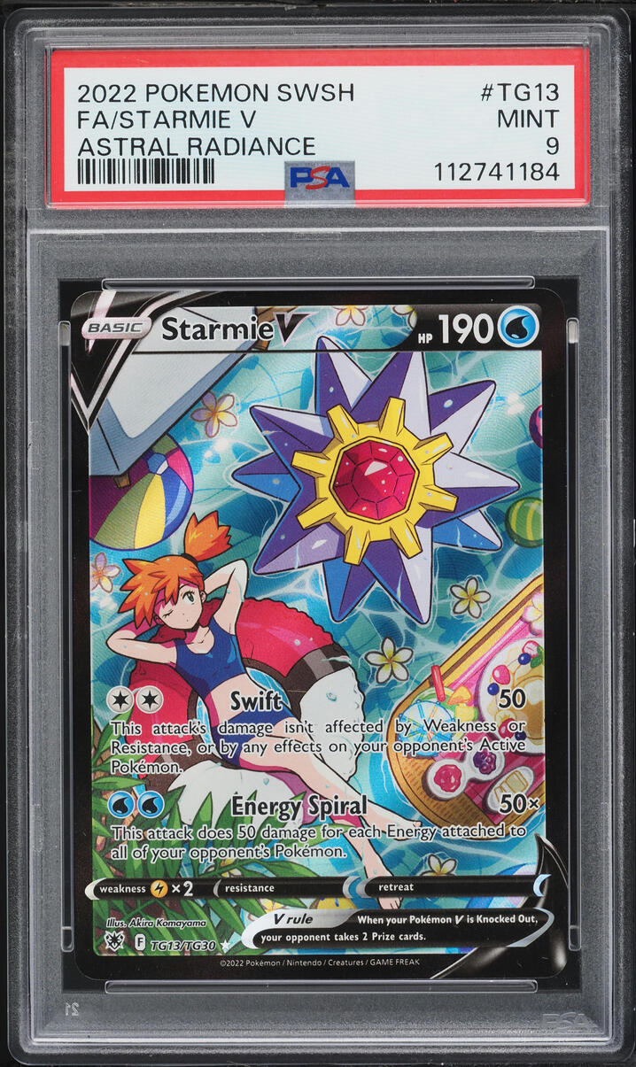2022 Pokemon Sword & Shield Astral Radiance TG Starmie V #TG13 PSA 9 MINT