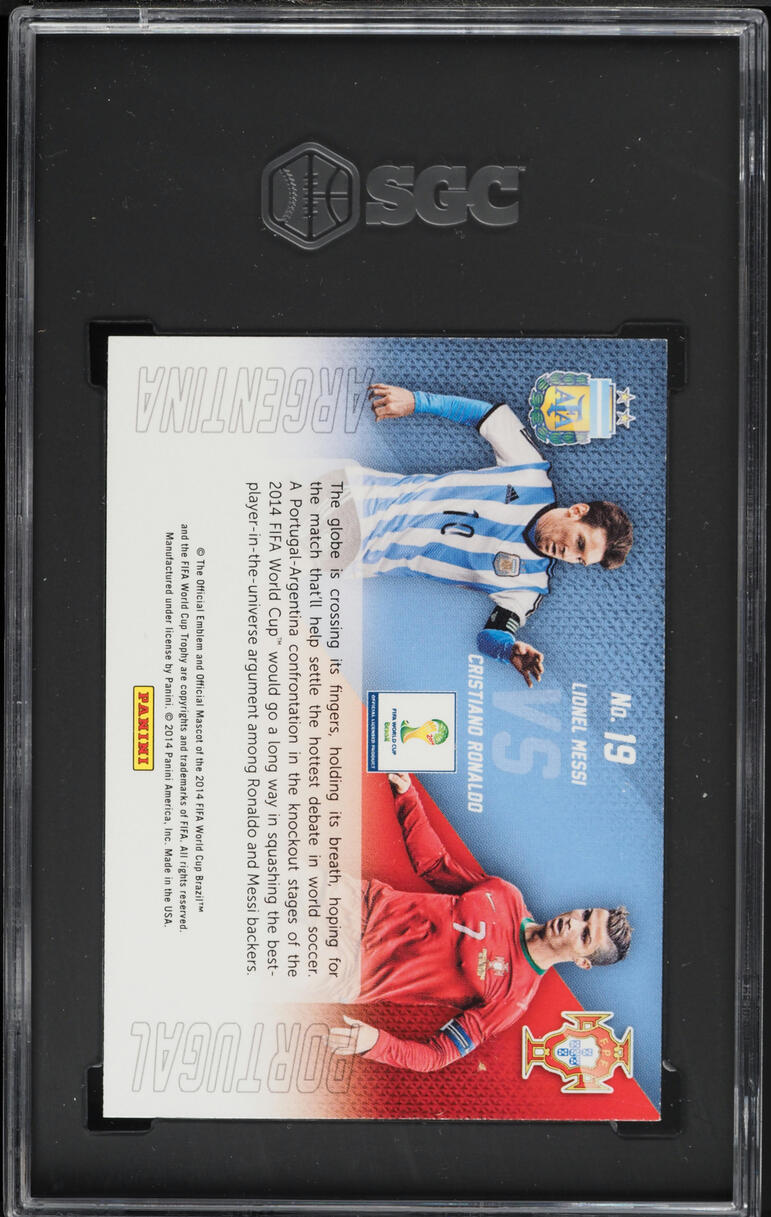 2014 Panini Prizm World Cup Matchups Cristiano Ronaldo Lionel