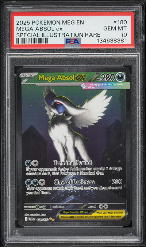 2025 Pokemon Japanese Mega Brave Full Art Mega Absol ex #79 CGC 9