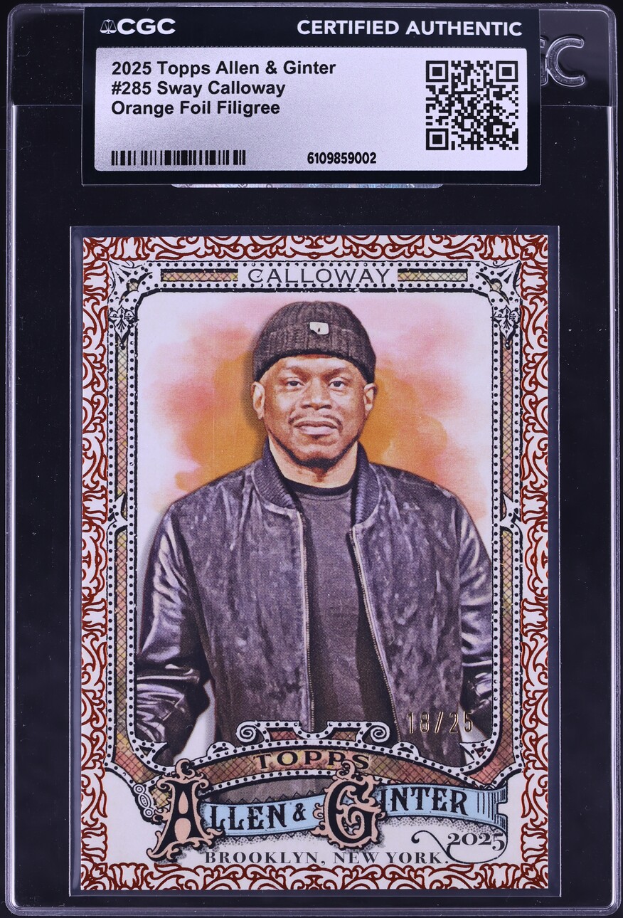 2025 Topps Allen & Ginter Orange Foil Filigree Sway Calloway /25 #285 CGC AUTH
