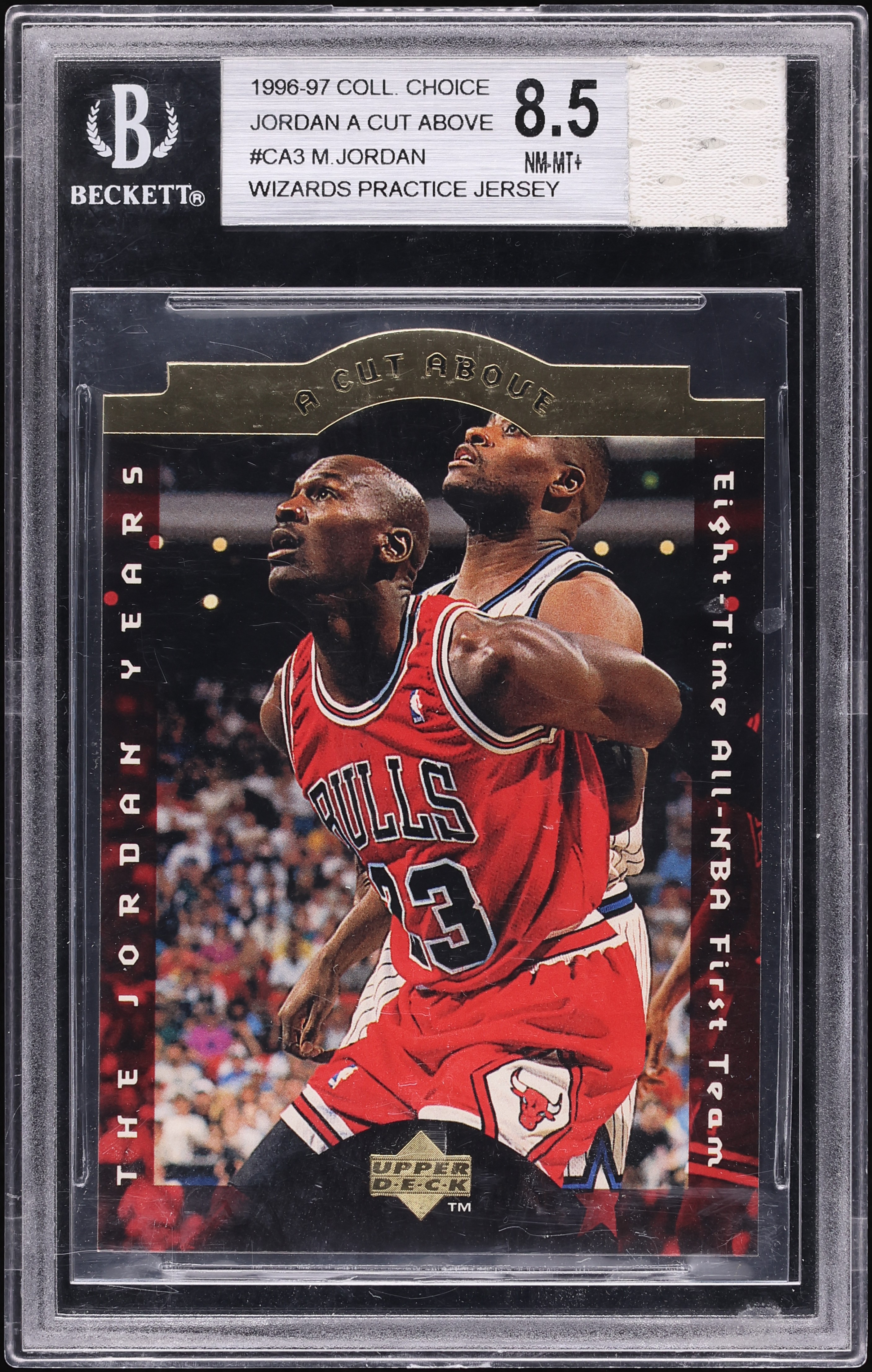 1996 Collector's Choice A Cut Above Die-Cut Michael Jordan #CA3