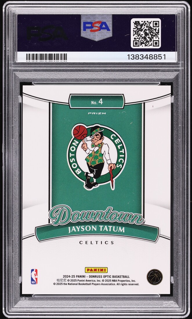 2024 Donruss Optic Downtown Jayson Tatum #4 PSA 10 GEM MINT