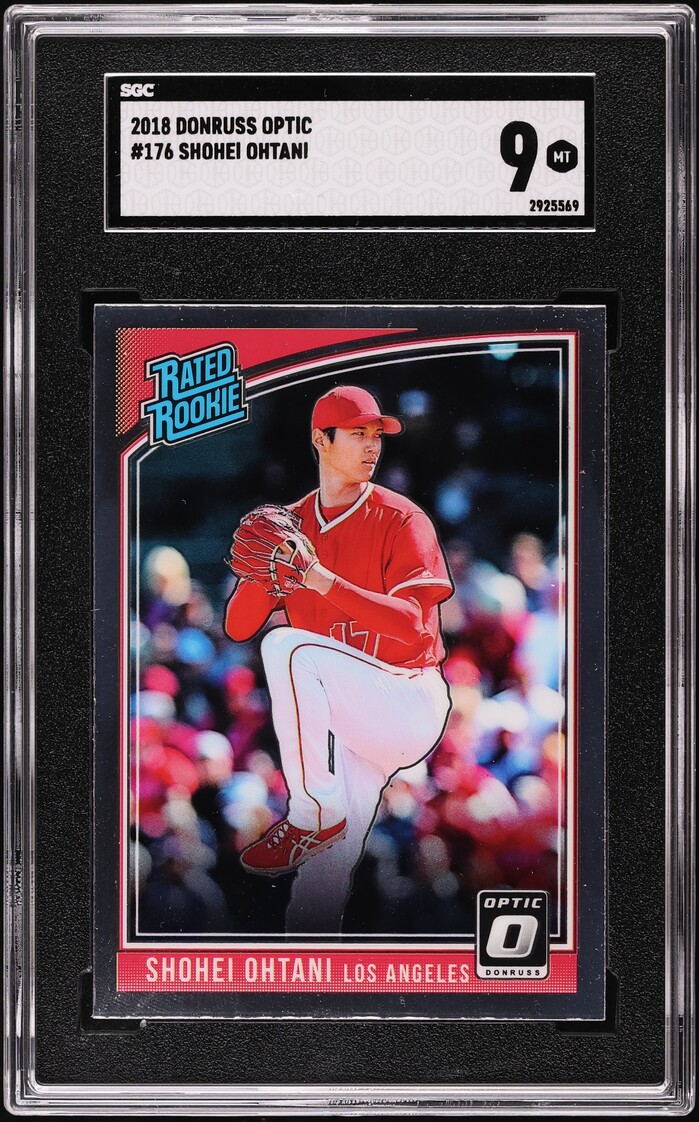 2018 Donruss Optic Shohei Ohtani ROOKIE #176 SGC 9 MINT
