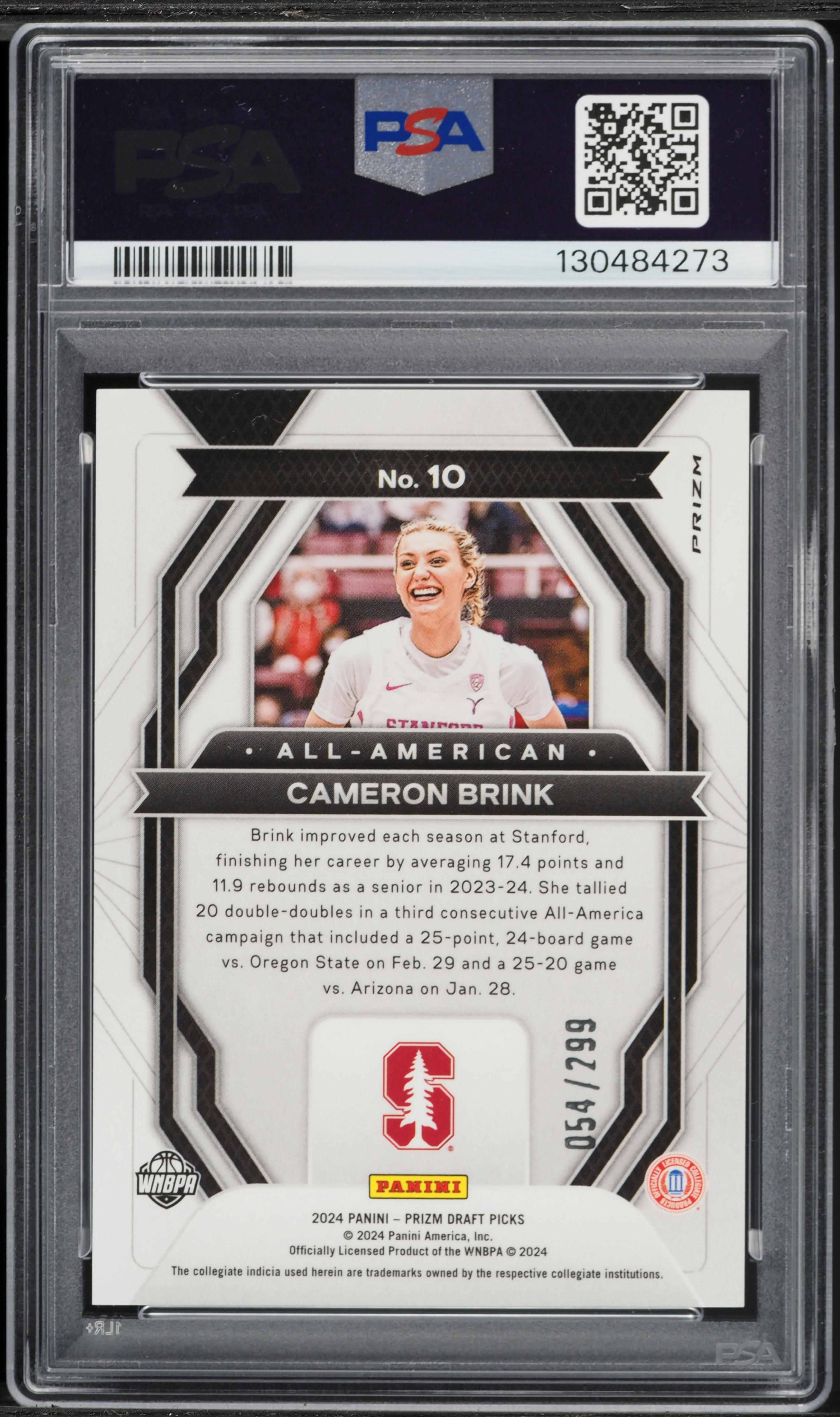 2024 Panini Prizm Draft Picks All-American Red Pulsar Cameron