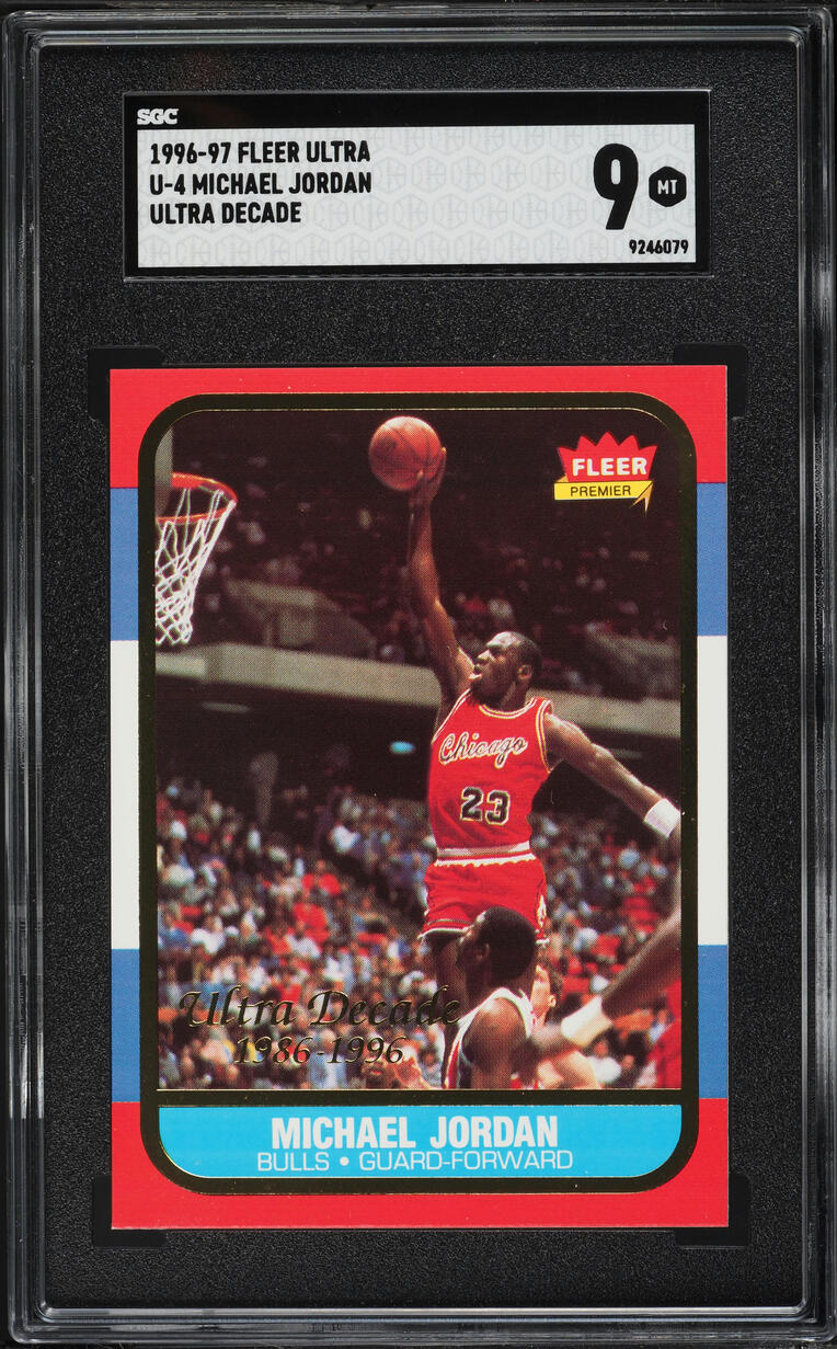 1996 Ultra Decade Of Excellence Michael Jordan #U-4 SGC 9 MINT