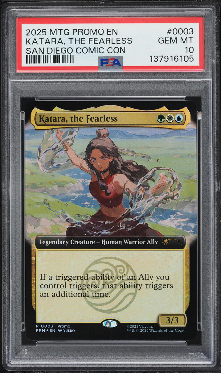 2025 Magic The Gathering MTG Promo San Diego Comic Con Katara The Fearless #3 PSA 10 GEM MINT