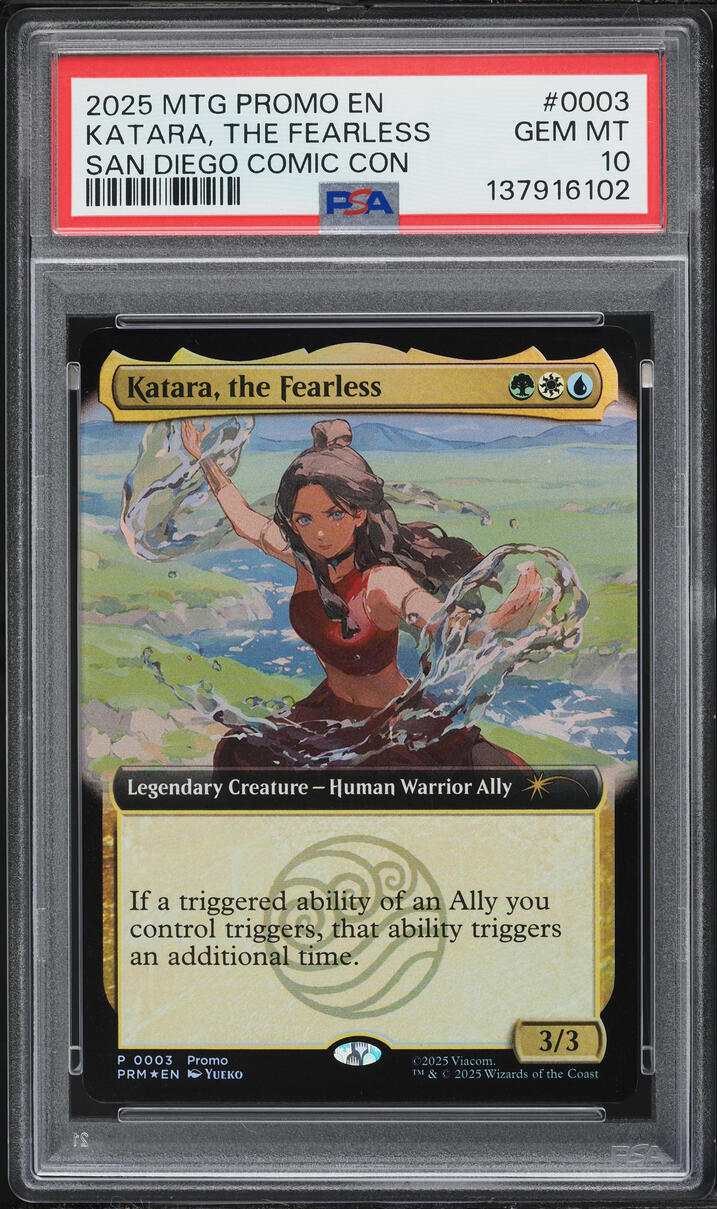 2025 Magic The Gathering MTG Promo San Diego Comic Con Katara The Fearless #3 PSA 10 GEM MINT