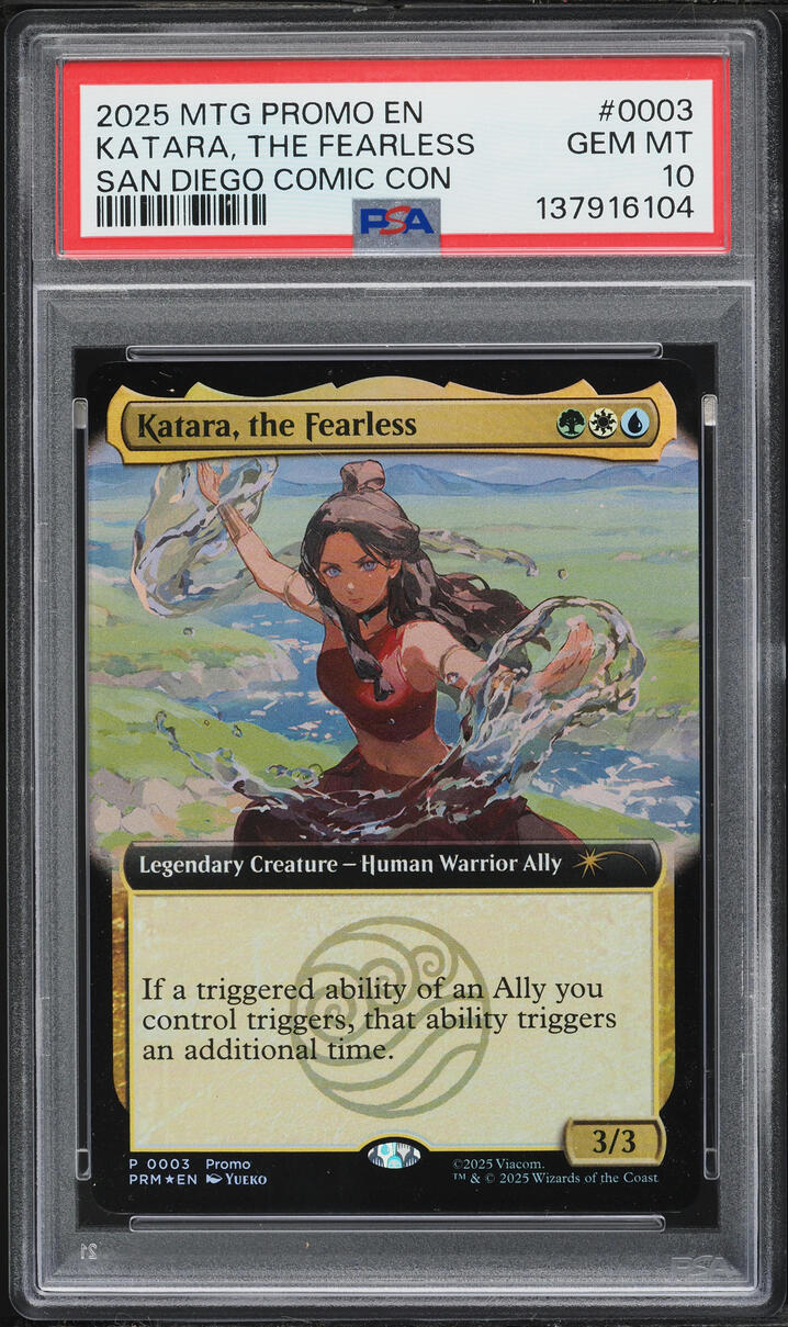 2025 Magic The Gathering MTG Promo San Diego Comic Con Katara The Fearless #3 PSA 10 GEM MINT