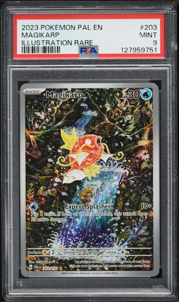 2023 Pokemon Scarlet & Violet Paldea Evolved IR Magikarp #203 PSA 9 MINT