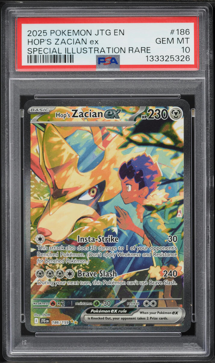 2025 Pokemon Scarlet & Violet Journey Together SIR Hop's Zacian ex #186 PSA 10 GEM MINT