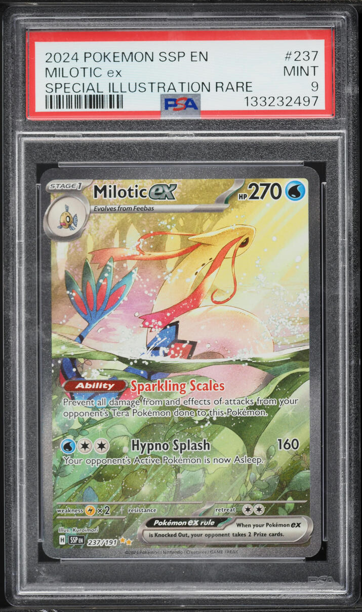 2024 Pokemon Scarlet & Violet Surging Sparks SIR Milotic Ex #237 PSA 9 MINT