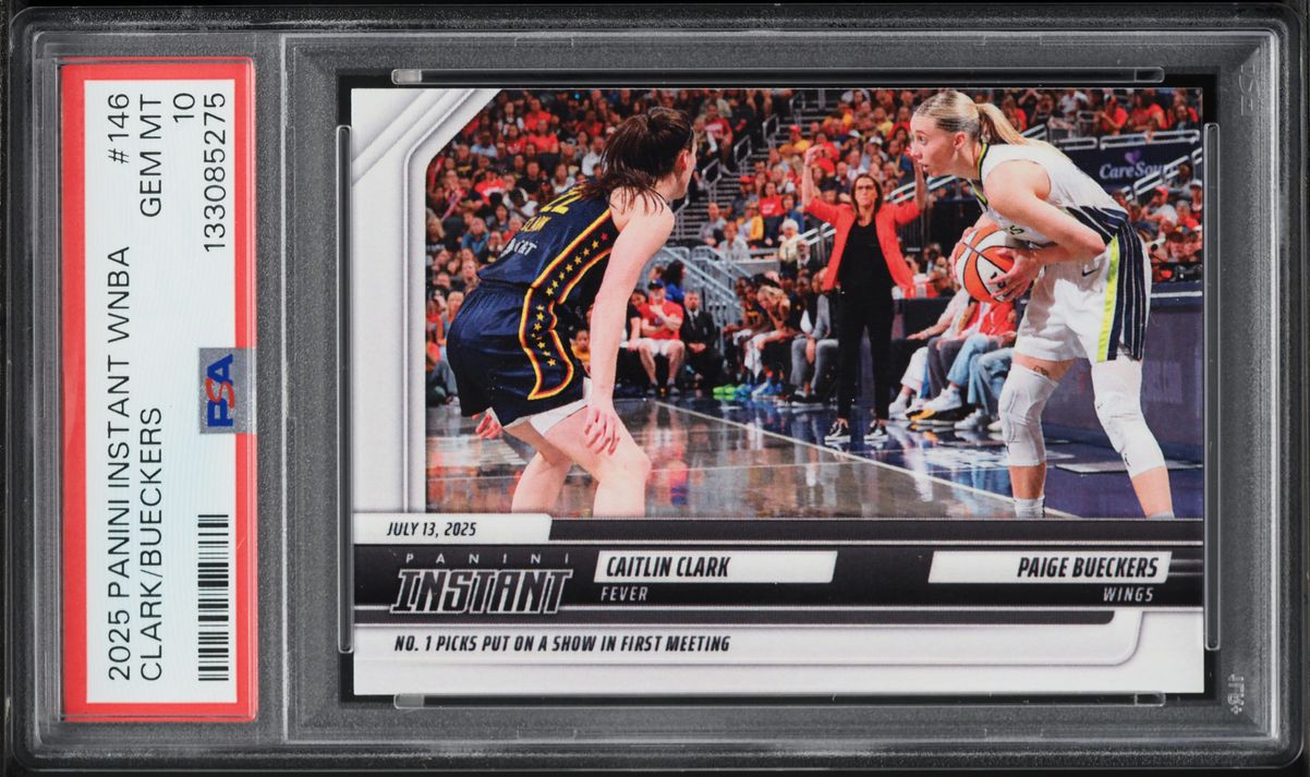 2025 Panini Instant WNBA Caitlin Clark Paige Bueckers /7178 #146 PSA 10 GEM MINT