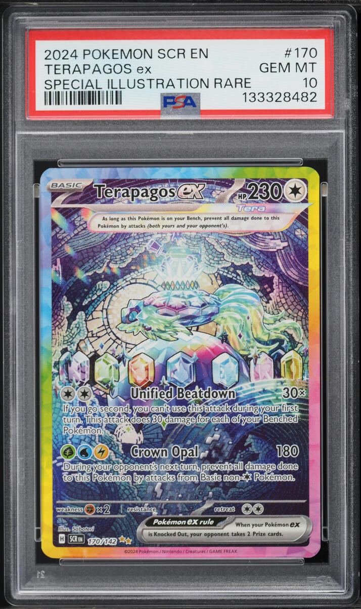 2024 Pokemon Scarlet & Violet Stellar Crown SIR Terapagos Ex #170 PSA 10 GEM MINT