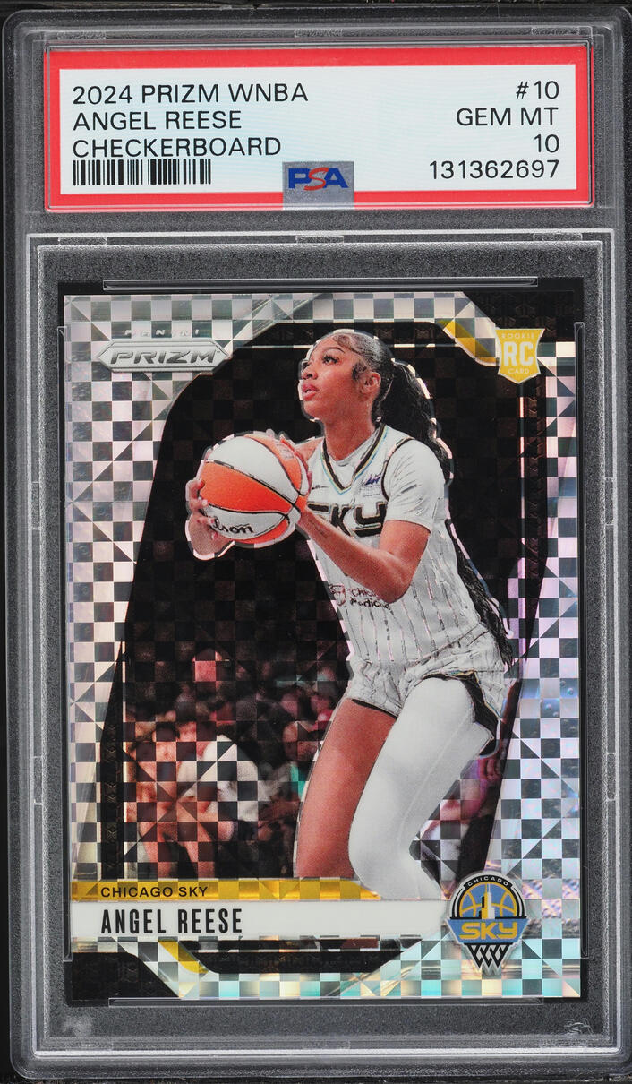 2024 Panini Prizm WNBA Checkerboard Angel Reese ROOKIE #10 PSA 10 GEM MINT