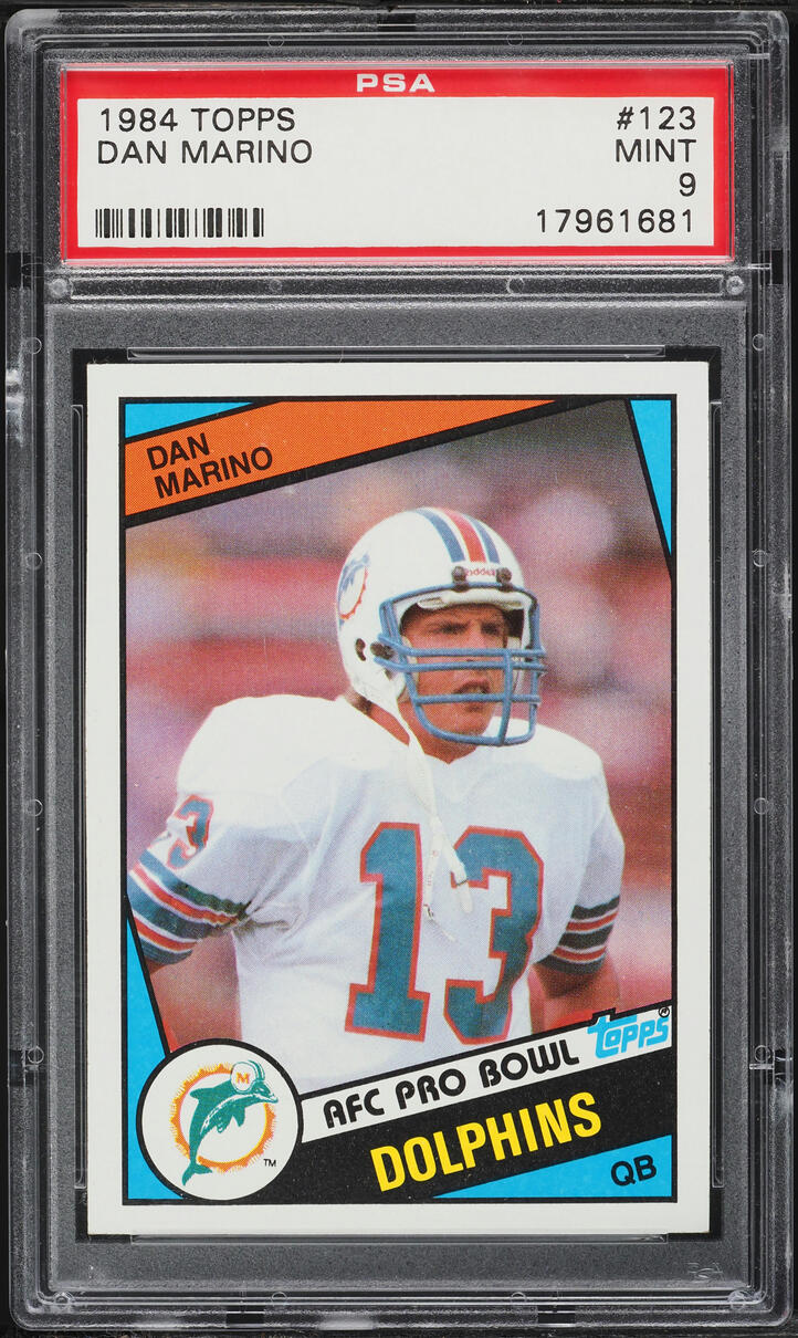 1984 Topps Football Dan Marino ROOKIE #123 PSA 9 MINT