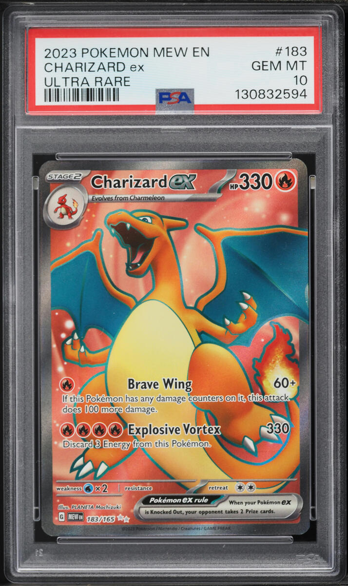 2023 Pokemon Scarlet & Violet 151 Full Art Charizard EX #183 PSA