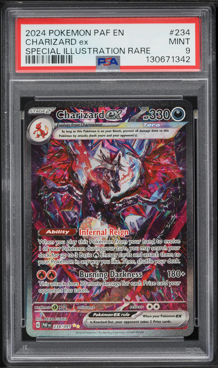 2024 Pokemon Scarlet & Violet Paldean Fates SIR Charizard EX #234 PSA 9 MINT